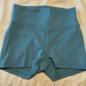 TYR Teal Workout Shorts 5”